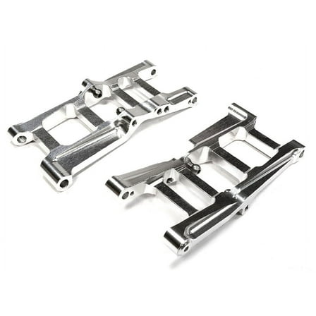 Integy RC Toy Model Hop-ups C26086SILVER Billet Machined Rear Suspension Arms for Associated RC10B5