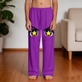 thumbnail image 5 of Kids Novelty Sweatpants Funny Eyes Print Purple Soft Casual Pants for Boys with Pockets Elastic Waist Lounge Bottoms Youth,Size 12 T, 5 of 9