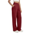 thumbnail image 3 of Fantaslook Womens Wide Leg Pants with Pockets High Waisted Casual Lounge Pants Work Office Pants, 3 of 8
