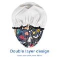 thumbnail image 4 of Shower Caps,Shiba Inu and Pioneer Flower Waterproof Shower Cap for Women 4 Pieces,Double Reusable Hair Cover for Shower PEVA Elastic Stretch Hem, 4 of 7