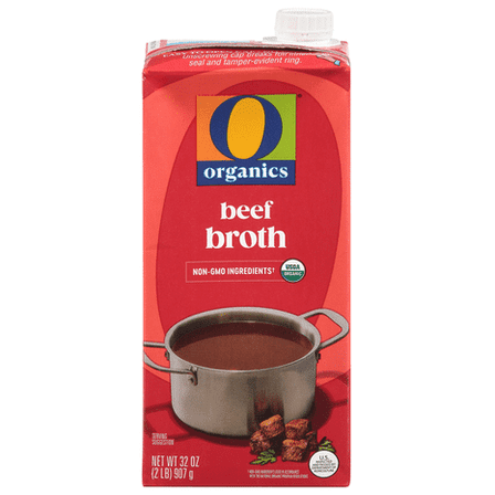 O O Organic Beef Broth Low Sodium Keto-Friendly 32 oz