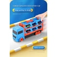 thumbnail image 2 of Camión transportador de coches grande, pista plegable, vehículo de carreras, juegos competitivos para niños, almacenamiento, coche de aleación, juguete para niños, regalo novedoso, 2 of 2