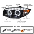 thumbnail image 4 of Spec-D Tuning LED Dual Halo Black Projector Headlights Compatible with 2008-2013 BMW E81 E82 E88, Left + Right Pair Headlamps Assembly, 4 of 6