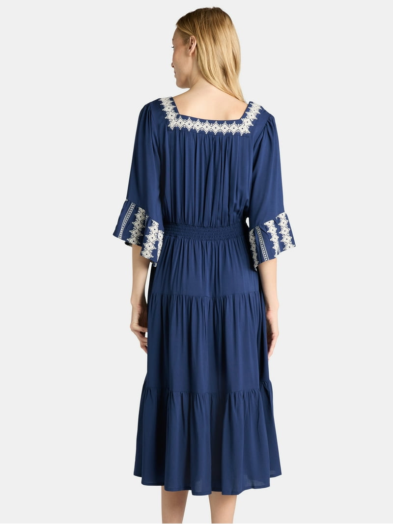 knee length dresses for ladies Scully Women's Lace-Up Jacquard Dress main image 0