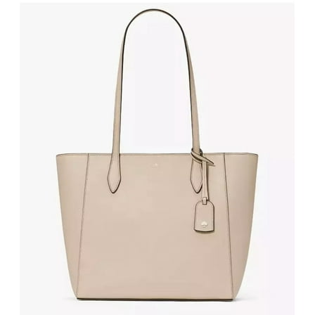 Kate Spade New York Dana Saffiano PVC Warm Beige Large Tote Bag