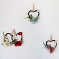 thumbnail image 4 of Heart Rattan Artificial Rose Flower Wreath Garland Wedding Decor Red, 4 of 8