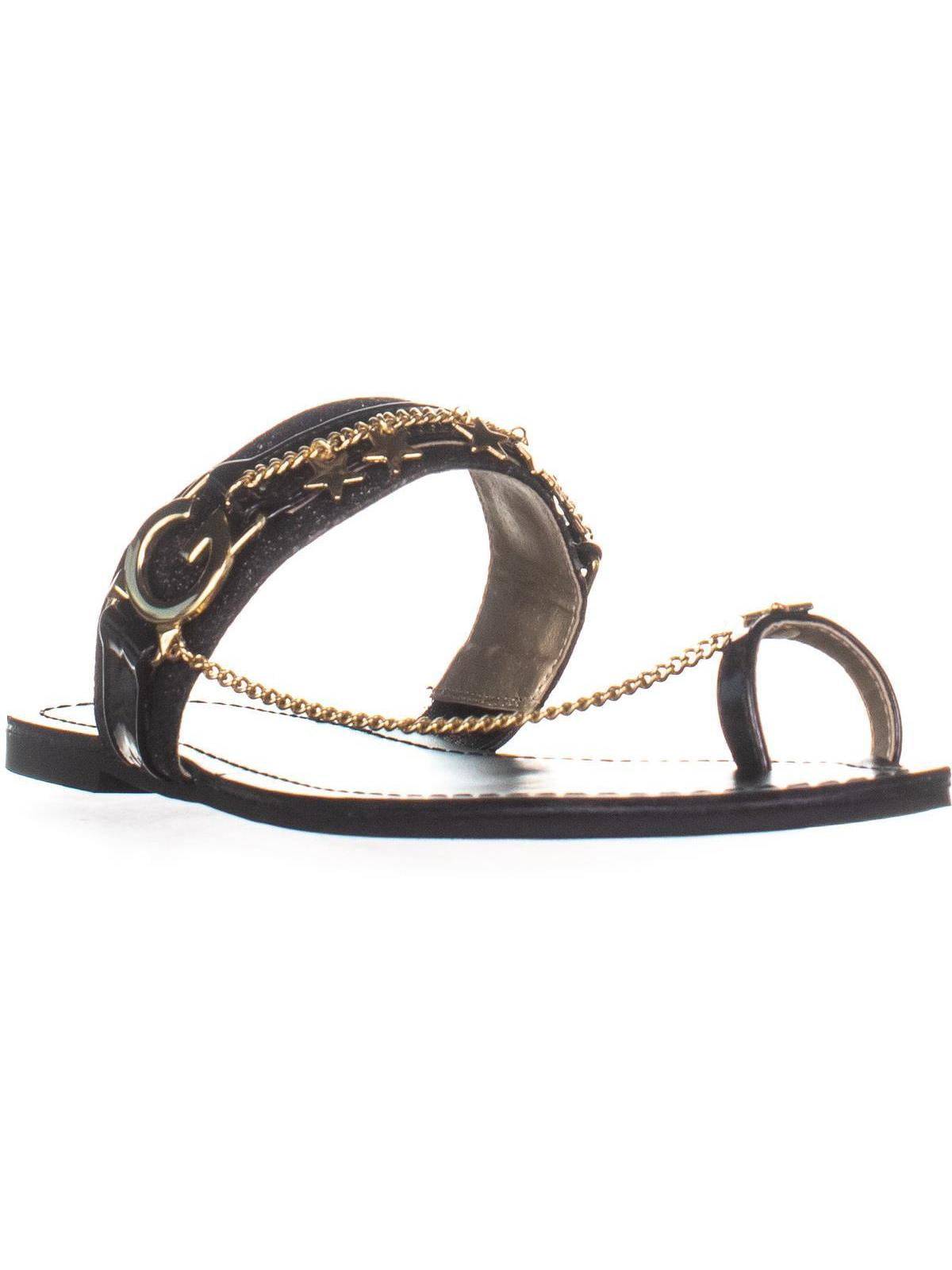 guess black flat sandals