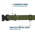 thumbnail image 5 of Nickelodeon Pet Collar, Dog Collar Plastic Buckle, Avatar Last Airbender Earth Element Symbol BlackOlive Green, 9.5 to 13 Inches 1.0 Inch Wide, 5 of 8