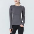 thumbnail image 1 of Traje de fitness de temperamento para otoño e invierno, manga de entrenamiento, manga larga, para correr, traje de yoga para mujer, 1 of 6