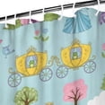 thumbnail image 3 of Fairy Tale Princess Castle Pattern Shower Curtain 72"x84" ,Bathroom Decorative Shower Curtains Set with 12 Hooks,Modern Waterproof Washable Shower Curtain, 3 of 6