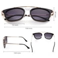 thumbnail image 7 of LotFancy Lightweight Vintage Square Sunglasses for Women, Retro Plastic Rimmed Sunglasses with Case, 7 of 7