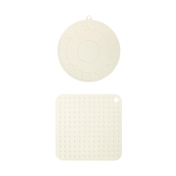 YFGEFTR Heat Resistant Rubber Table Mat, Non-Slip Silicone Coaster for Kitchen, Small Insulated Pad – Thin and Durable Design