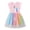 Pink, variant on Usaibhir Toddler Girls Tutu Dresses Cute Casual Ruffle Sleeve Dress for Summer Daily Home School Party 2-7T