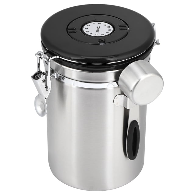 Tarro De Acero Inoxidable Para Granos De Café, Recipiente Hermético Para Té, Frutos Secos, Contenedor De Almacenamiento De 1,8 L