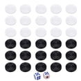 thumbnail image 1 of MesaSe 30pcs Plastic Checkers Backgammon Chess Pieces with Dices Board Game Toy, 1 of 1