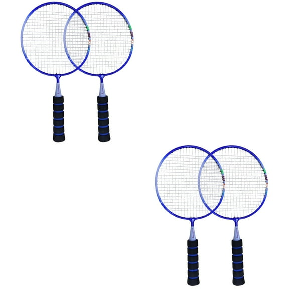 2 Pairs Professional Badminton Racket Tennis Kids Sports Toys Outdoor for Baby Child Blue