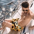 thumbnail image 2 of luoweisi Men's Beach Shorts Quick Dry Swim Trunks with Mesh Lining Panda Sunflower L, 2 of 5