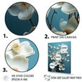 thumbnail image 3 of Designart "Expressive Grey And Blue Dogwood III" Dogwood Floater Framed Wall Art Living Room, 3 of 5