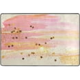 thumbnail image 4 of SKYSONIC Artistic Pink Shining Style Non-Slip Area Rug, Floor Carpet Comfort Floor Mats Decor for Indoor Front Porch Living Room Bedroom Kitchen, 36"x24", 4 of 5