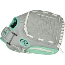 Rawlings Fastpitch Glove Gray/Mint | Left Hand Throw | 11" | Pitcher/Infield