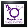 thumbnail image 1 of Constellation Fate Birthday Celebration Capricorn Black Square Frame Picture Wall Tabletop, 1 of 3