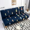 thumbnail image 4 of MesaSe Stretch Sofa Slipcover Furniture Protector Without Armrests Armless Futon Cover for Bedroom - Simple style, 4 of 6