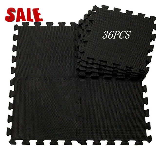 Tapis de Sol en Mousse pour la Maison 30 * 30 cm, Tapis d'Exercice Casse-Tête de 36 Pcs, Dalles de Sol Polyvalentes Emboîtables Tapis de Protection pour Entraînement au Gym