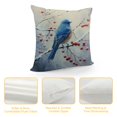 thumbnail image 4 of Creowell Blue Bird Branch Berries Square Throw Pillow Cover Case for Cushions Sofa Bed Outdoor Decoration 1PC 24x24in, 4 of 5
