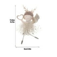 thumbnail image 3 of chaungfeng Hanging Ornaments, Flower Angel Ornaments, Christmas Fairy Hanging Ornaments for Spring Easter Summer Wedding Present Decor(Elk Angel Ornaments), 3 of 5