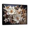 thumbnail image 2 of Designart "Daffodils Adorned With Gilded Beauty I" Daffodils Floater Framed Wall Decor, 2 of 5
