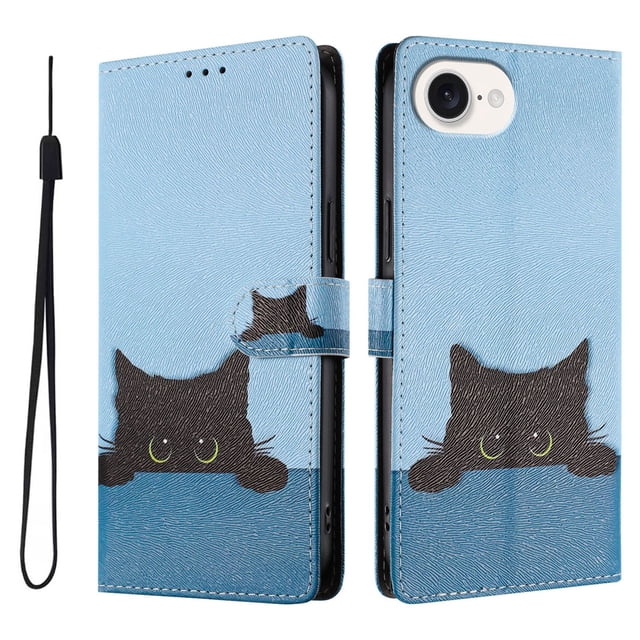 FOXDOCK Funda Tipo Cartera para iPhone 16e con Soporte y Correa – Diseño de Patrones Lindos