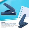 thumbnail image 5 of Masteelf Single Hole Punch with Ergonomic Handle, Iron Construction for Home, Office, Paper, and Art Craft Projects, 5 of 8