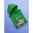 thumbnail image 3 of Land Of Free Home Of Brave Hoodie Women -Image by Shutterstock, Female 3X-Large, 3 of 4