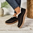 thumbnail image 6 of IUJSOY Boots Slippers for Women Memory Foam Moccasins Casual Suede Warm Indoor Outdoor Booties, 6 of 9