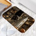 thumbnail image 6 of 1pc A Black Cat Hanging Absorbent Non-Slip Bathroom Thickened Flannel Rug Decor,Soft,Quick Drying,Suitable For Indoor/outdoor Use,Bathrooms,Bedrooms,Kitchens,Terrace,Laundry Rooms,16"x24", 6 of 9
