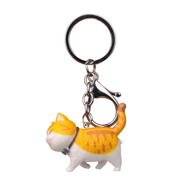 MANYUN 1PC Cute Cartoon Pendant Key Rings Kitten Key Jewelry Keychains Head Fashion X7K3 Shake Car Gift Chain Bag H0D5