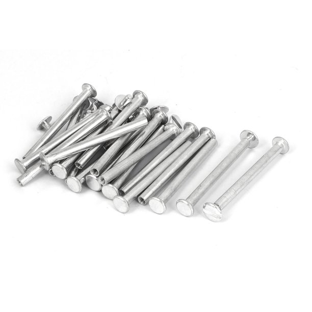 Uxcell M5x55mm Aluminum Binding Screw Post for Photo Albums Scrapbook (20pack)
