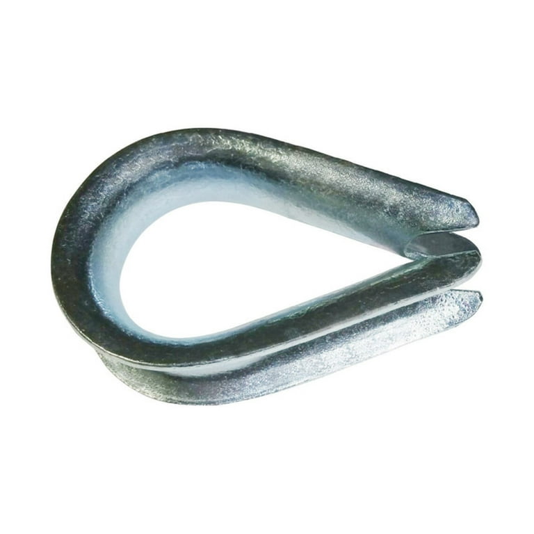 Baron Electrogalvanized Steel Wire Rope Thimble 1-13/16 in. L Baron Electrogalvanized Steel Wire Rope Thimble 1-13/16 in. L