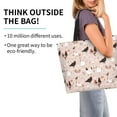 thumbnail image 2 of Balery Funny Chicken Bolsa Tote Estilo Estético con Cremalleras, Bolsa de Hombro, Bolsa de Compras Grande y Plegable, 2 of 8