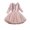 Pink, variant on IROINNID Toddler Girl Ruffled Long Sleeve Dress Cotton Linen Halter Kid Casual Summer Sundress 3T