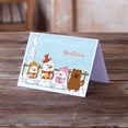thumbnail image 2 of Merry Christmas Carolers Chow Chow Red Greeting Cards and Envelopes Pack of 8, 2 of 2