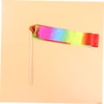 thumbnail image 3 of OUNONA Gymnastics Training Equipment Ribbon 2Set Assorted Color Satin Wooden Handle 350x1.60x0.10cm, 3 of 8
