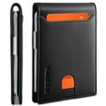 thumbnail image 1 of Monedero RUNBOX, delgado, de piel, con bloqueo RFID, 11 tarjetas, 1 of 7
