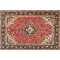 thumbnail image 1 of Ahgly Company Indoor Rectangle Traditional Saffron Red Medallion Area Rugs, 5' x 7', 1 of 6