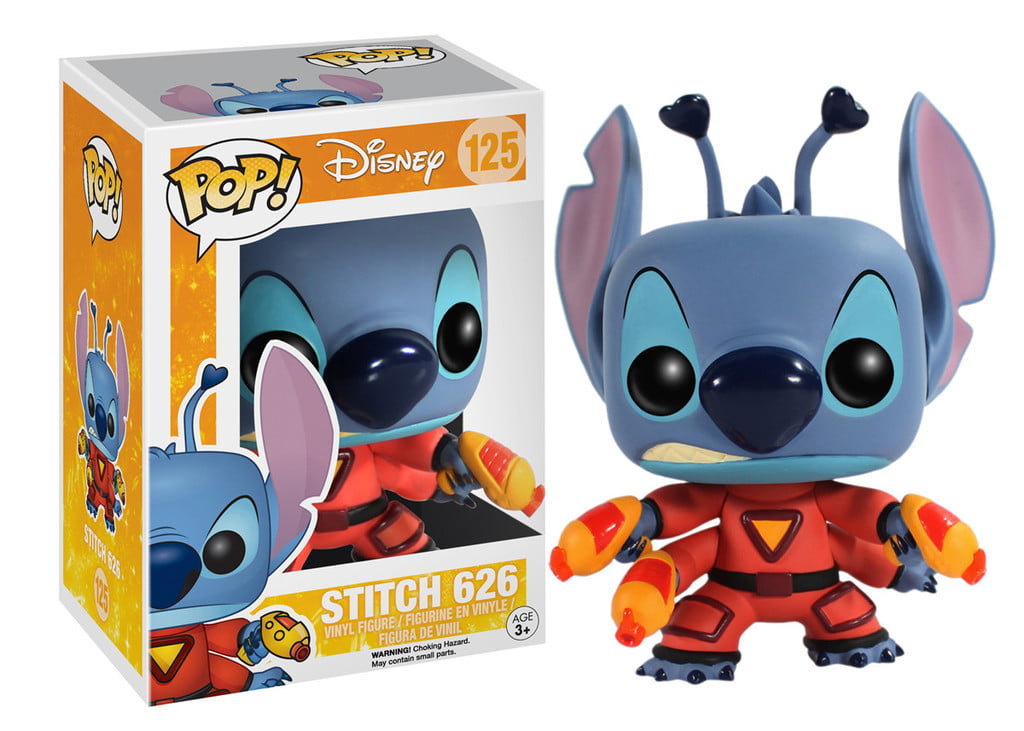 Disney Lilo & Stitch Damaged Box Funko POP with Protector Seated #159 Stitch