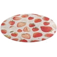 thumbnail image 5 of Strawberry Fruit Watercolor Round Carpet Circle Rug Outdoor Patio Area Rug Washable Large Area Rugs Hallway Room Decor Fitness Mats, 5 of 8