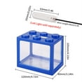 thumbnail image 7 of Black Colour Small Fish Tank, Mini Fish Tank Stackable Cube Tank , Ant Feeding Case Mini Reptile Row Box, 7 of 7