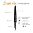 thumbnail image 3 of Zebra Lettering & Color Incluye 7 plumones brush metálicos y 5 plumas fuente Z fountain Pen + Lapicera De Regalo, 3 of 5