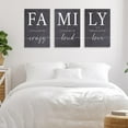 thumbnail image 5 of Merry-XMAS Family Entryway Gray Home Wall 12"X16" Framed Canvas Art Prints (Set of 3), 5 of 6