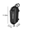 thumbnail image 2 of Dnogom EVA Hard-Shell Electric Scooter/Bike Handlebar Bag, Waterproof Front Storage Bicycle Bag for Scooters/Bikes(Black,11.02x5.71x4.72in), 2 of 7
